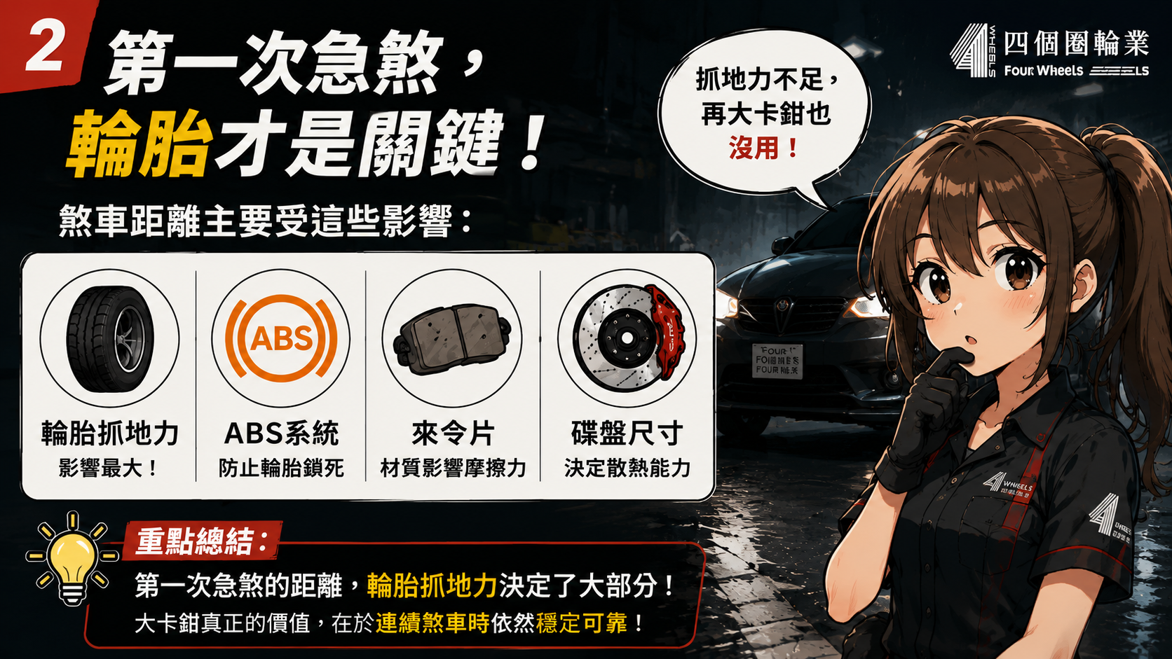 煞車系統評估情境插圖