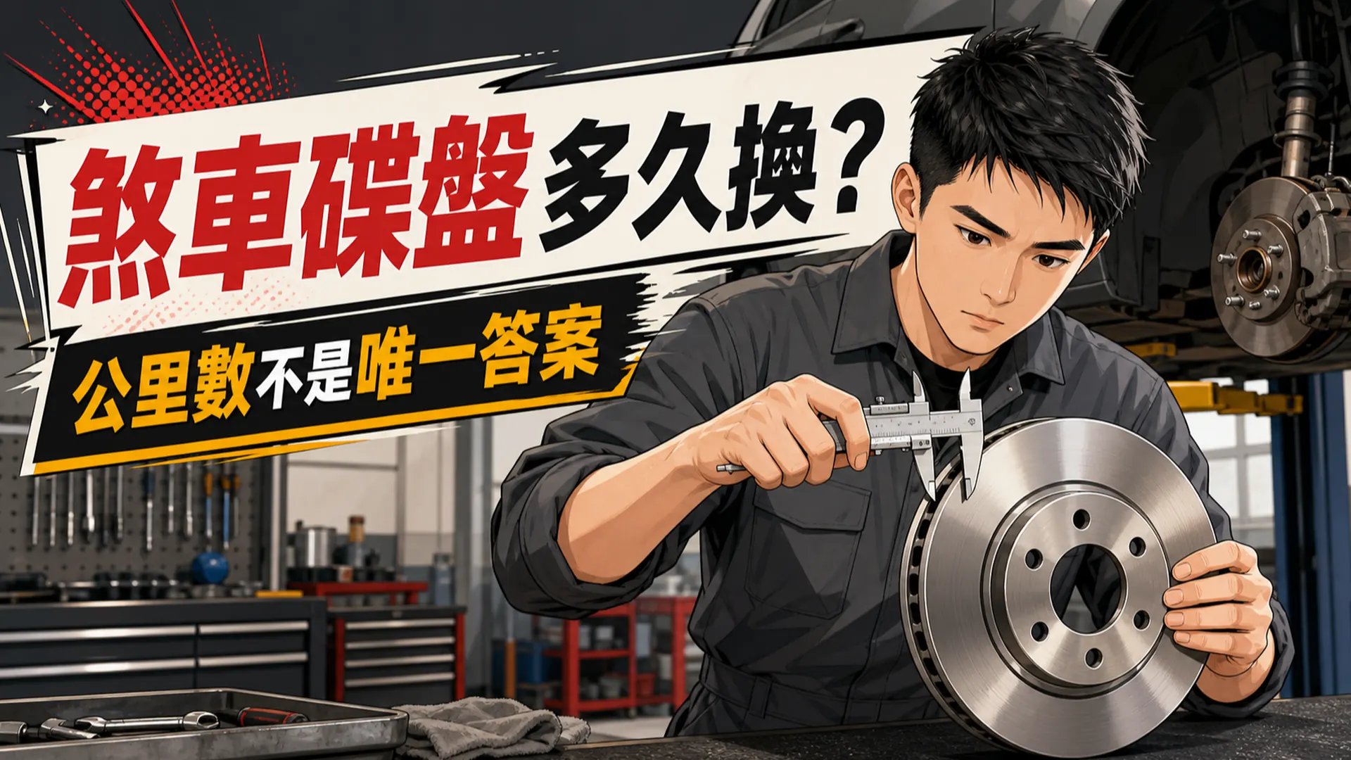 煞車碟盤多久換？沒有固定公里數，MIN TH、裂紋、抖動才是關鍵