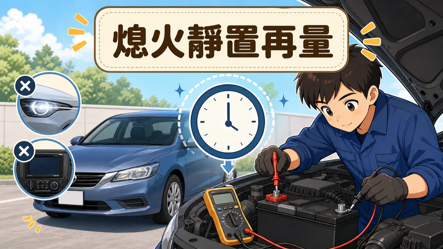 熄火靜置量測