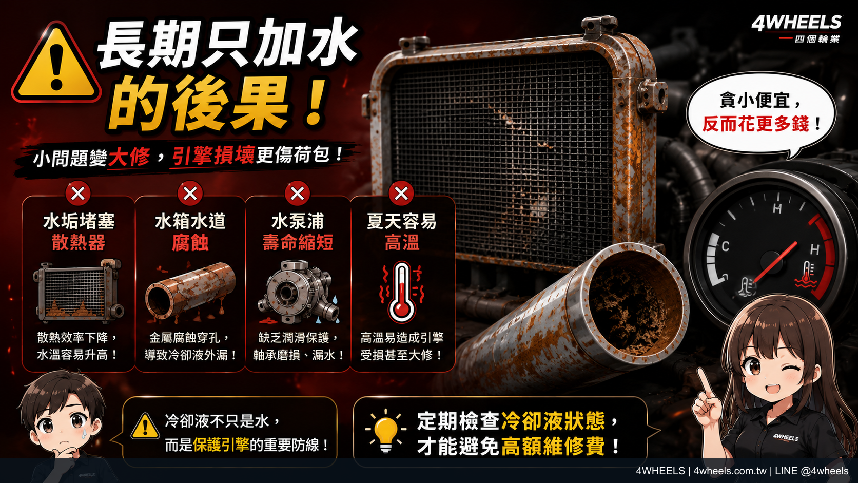 冷卻液可以直接加水嗎？補充前先分清楚這三種情況｜來源圖片 3