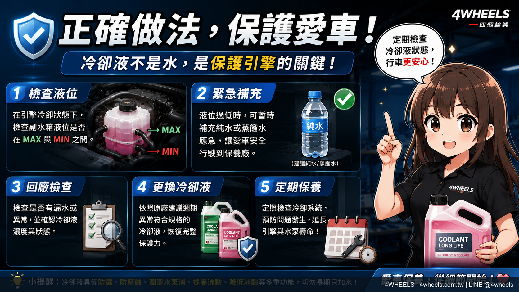 冷卻液可以直接加水嗎？補充前先分清楚這三種情況｜來源圖片 5