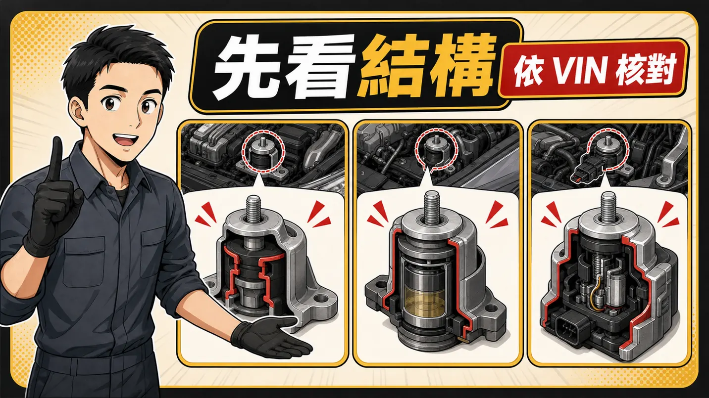 核對車款、年式、動力與變速箱版本