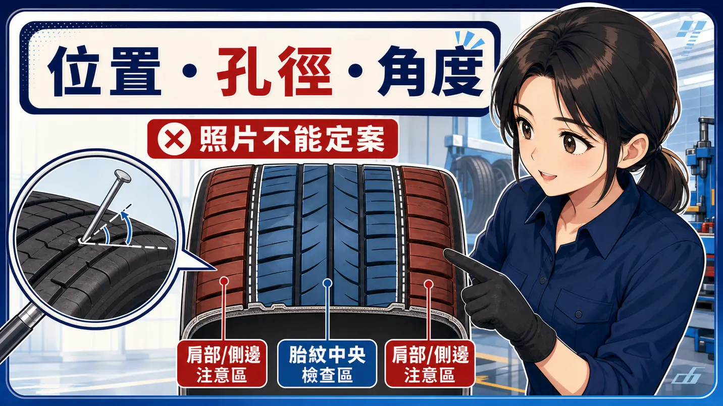 可修補與否不能只看釘子大小或外觀