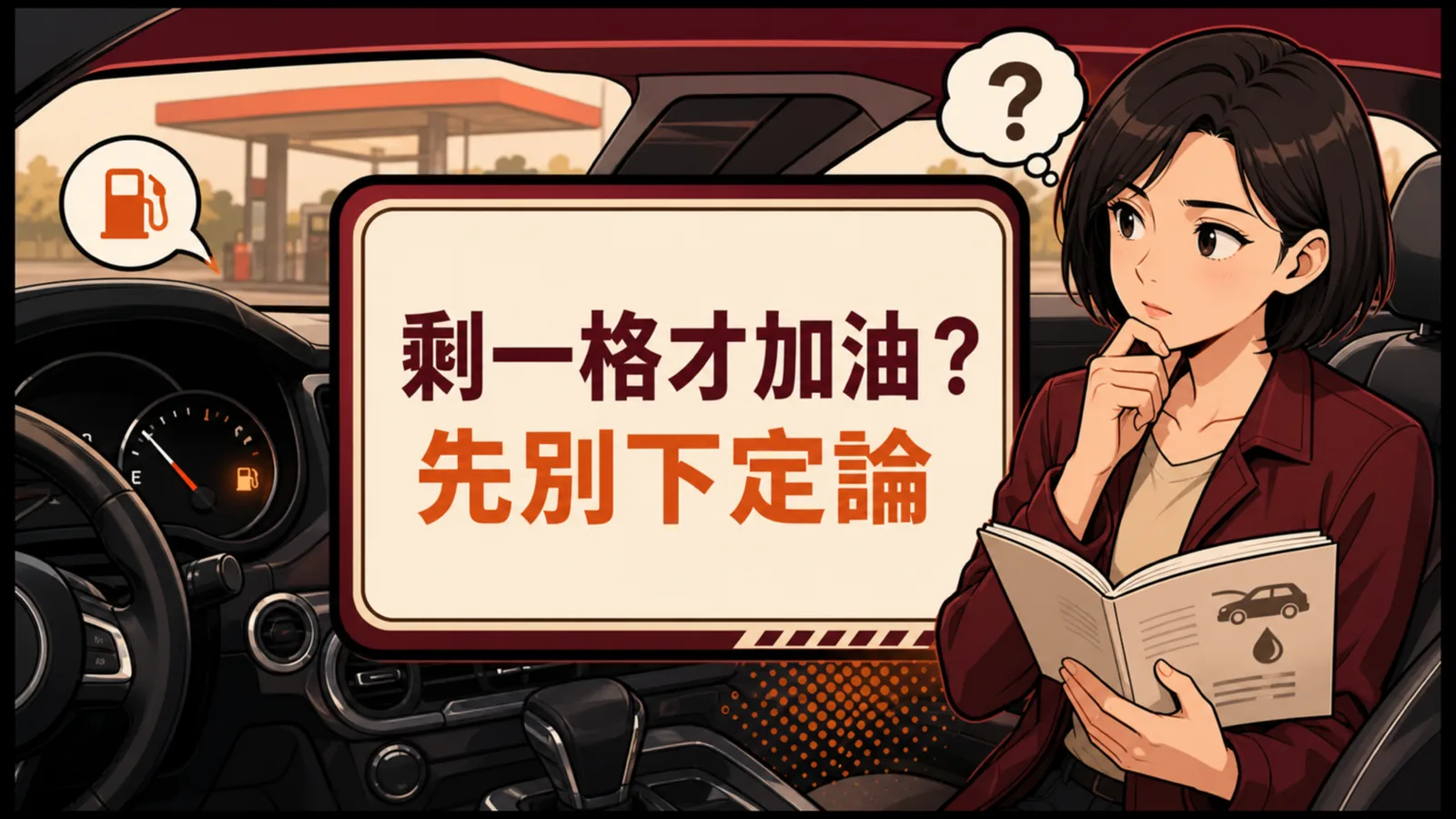 剩一格才加油?