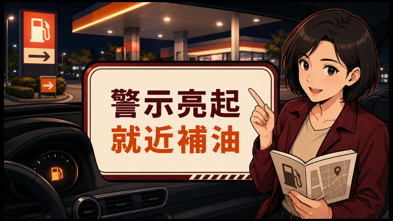 低油量亮｜就近補油