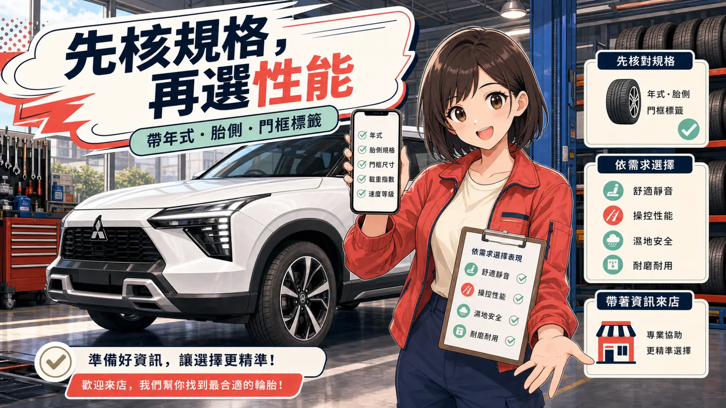 帶著車況與用車需求到店，讓規格核對更完整