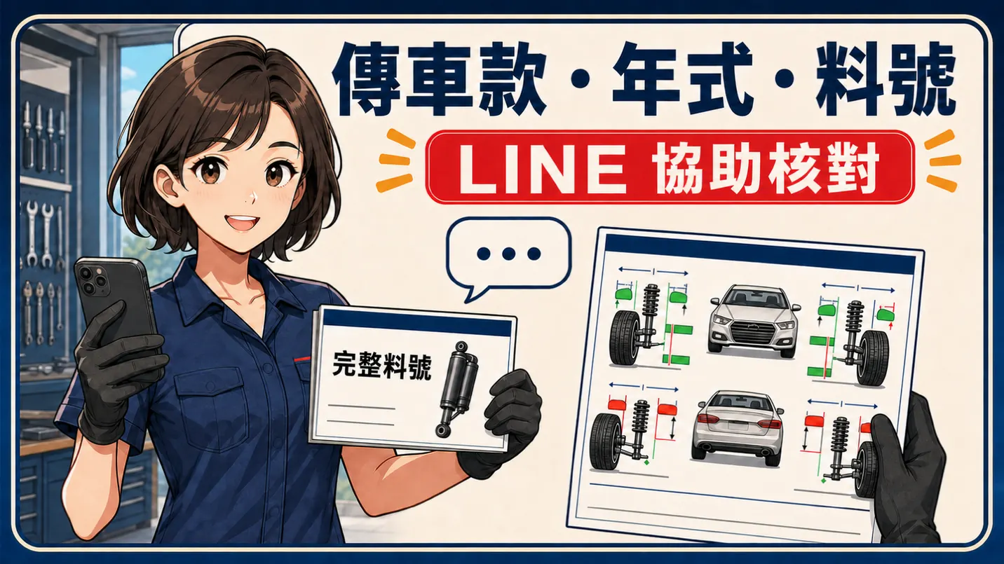 提供完整料號與用車需求，再進一步核對
