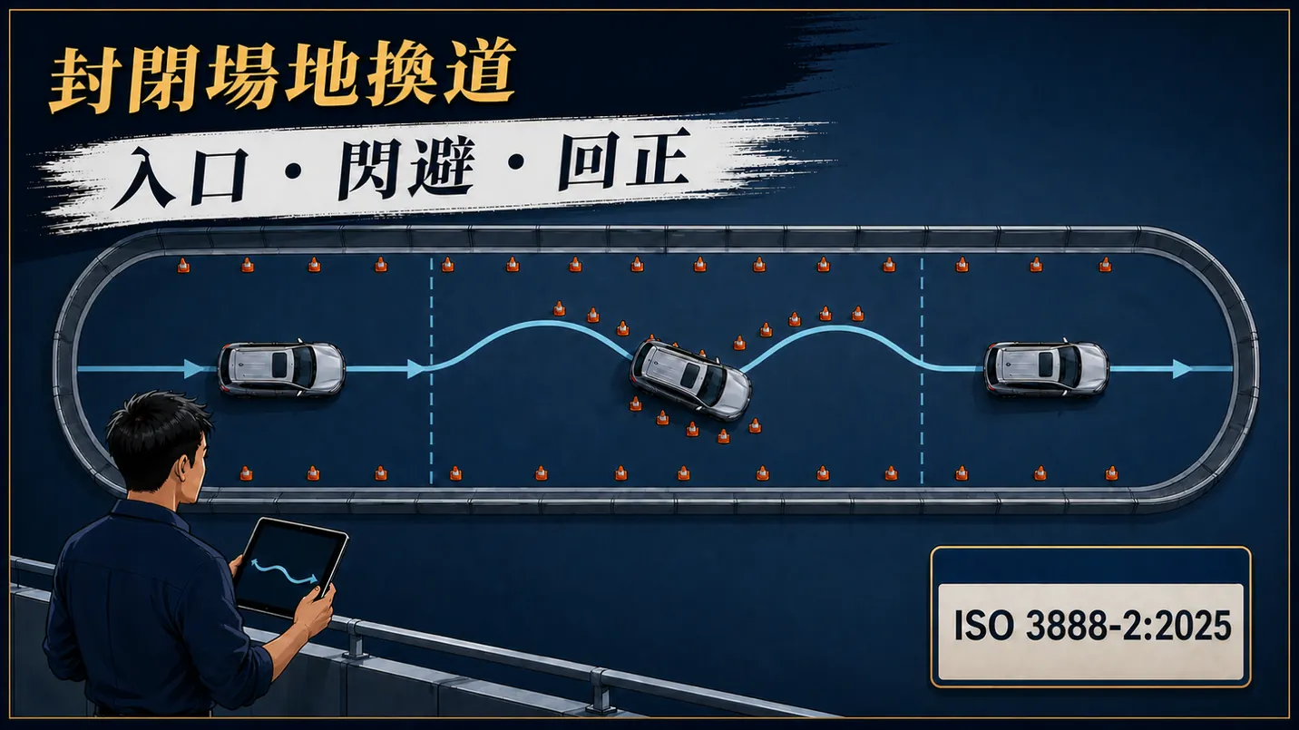 ISO 3888-2:2025 封閉場地換道路線