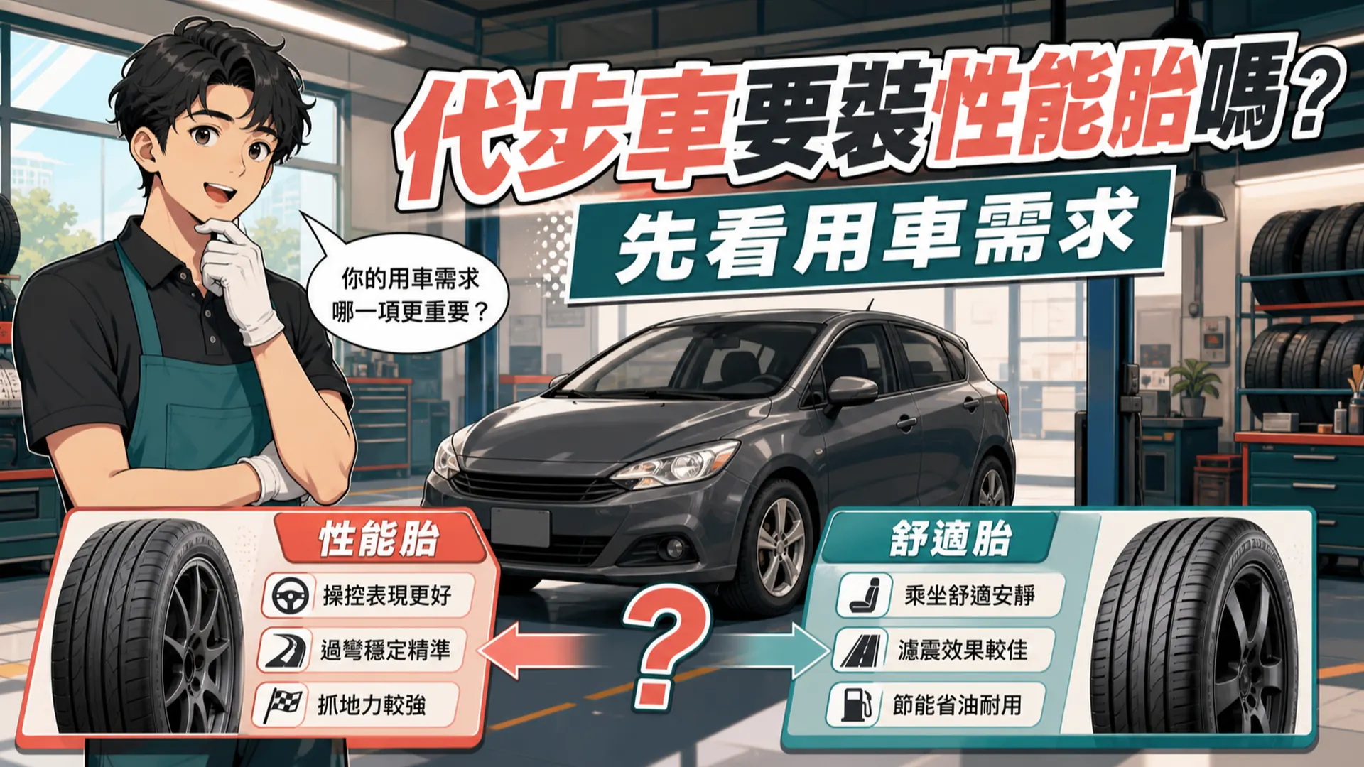 性能胎裝在代步車上適合嗎？五款街用性能胎定位、代價與選擇條件