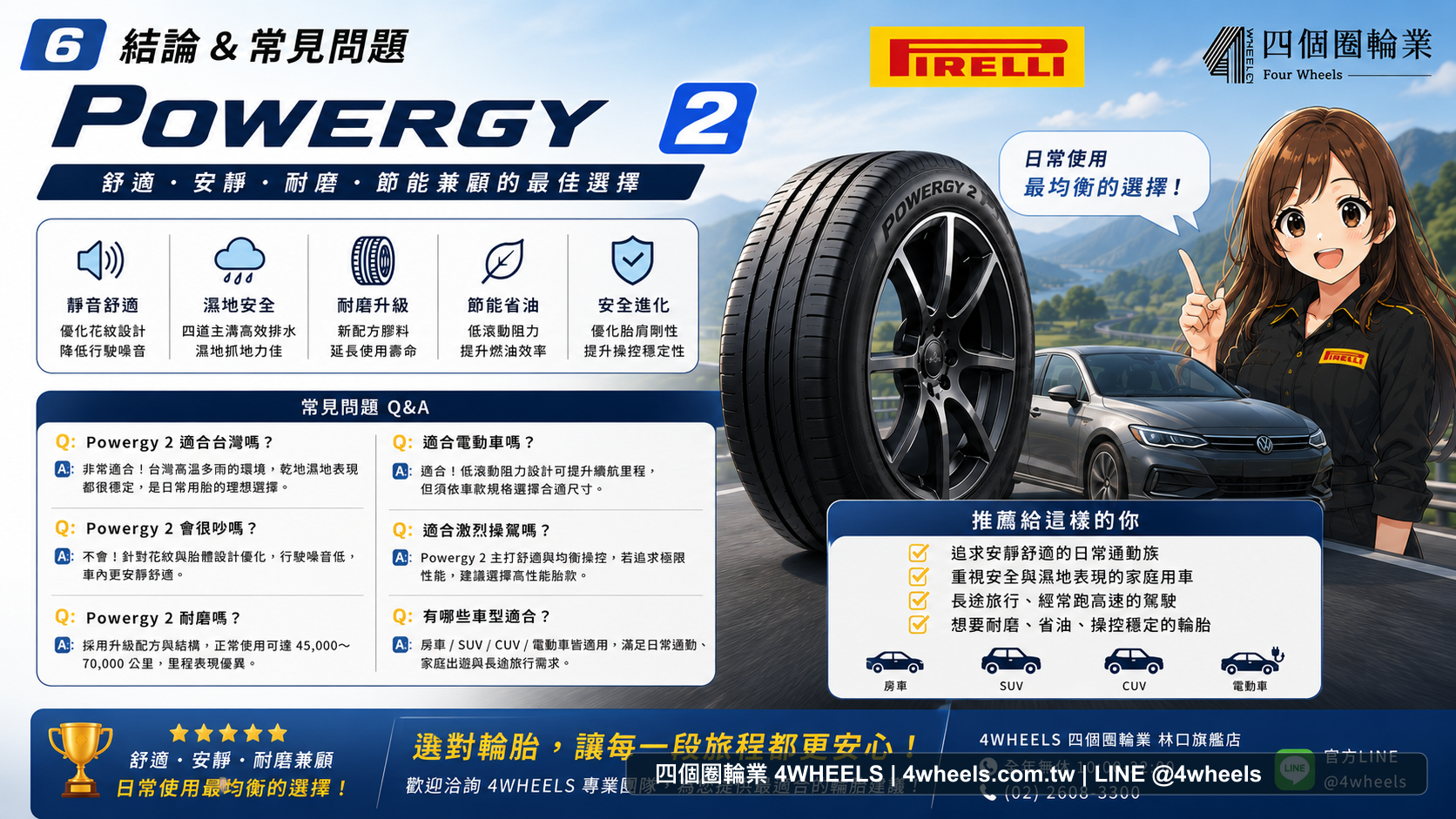 Pirelli Powergy 2 評價：家庭房車與 SUV 的舒適耐磨胎怎麼看 圖片 6
