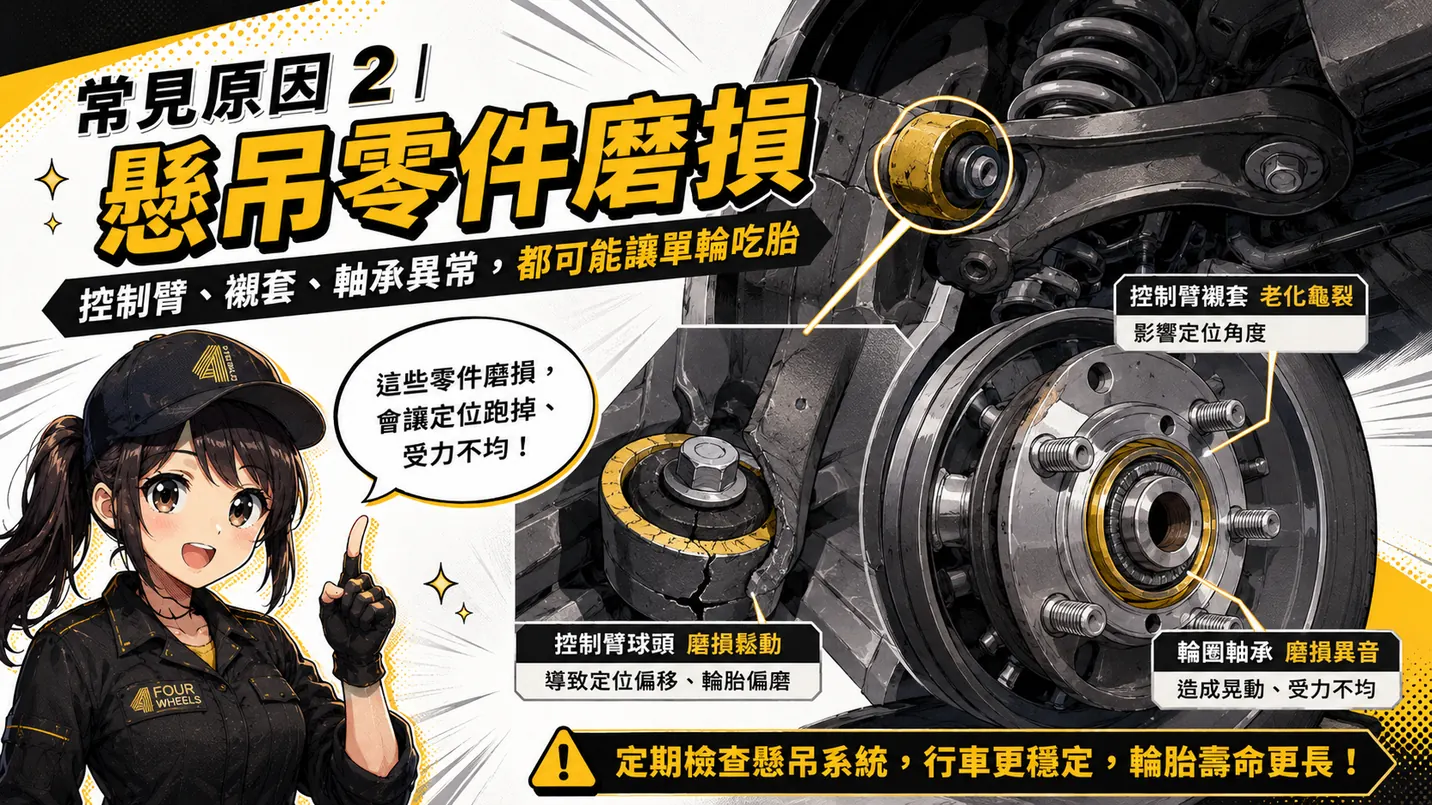 懸吊零件與輪轂軸承磨損