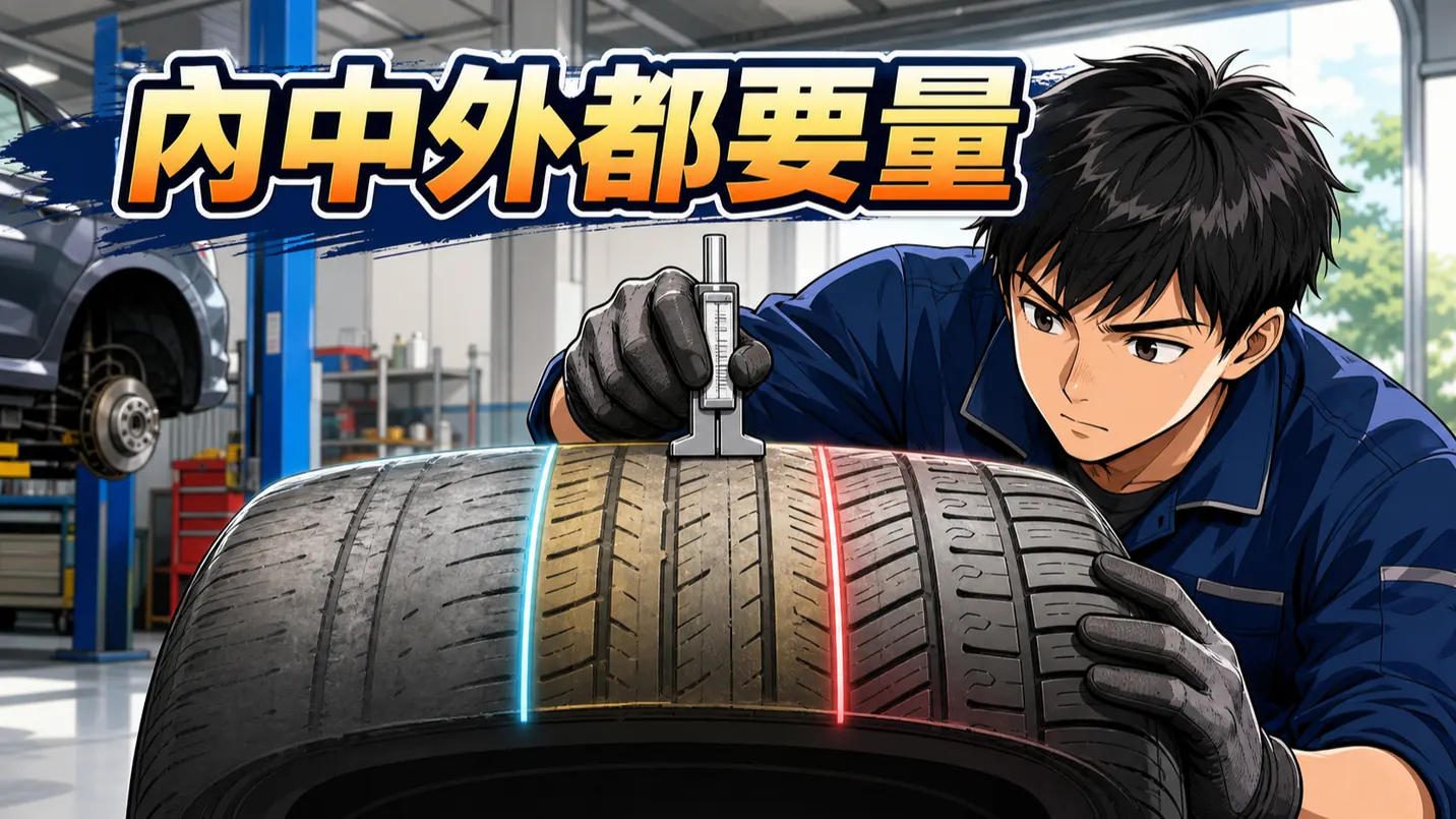 內中外磨耗檢查