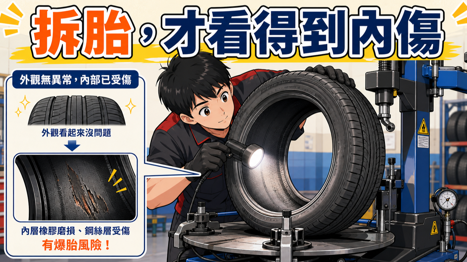 外補、內補與補片加膠條差在哪裡？