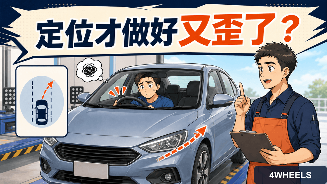 定位剛做完卻又開始偏的車輛情境